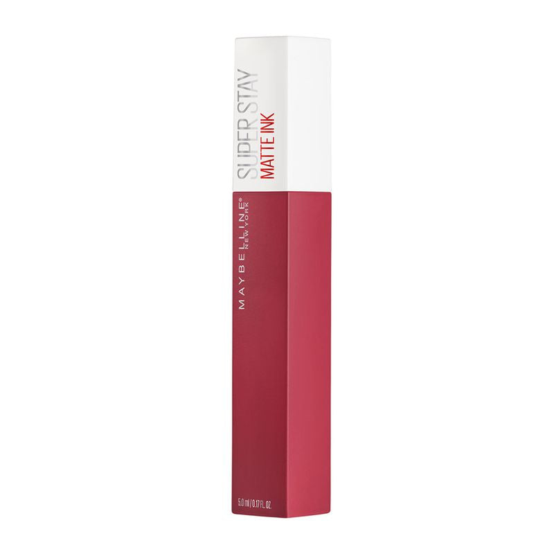 Maybelline New York Superstay Matte Ink Pintalabios Mate Larga Duración Tono 80 Ruler Color Rojo