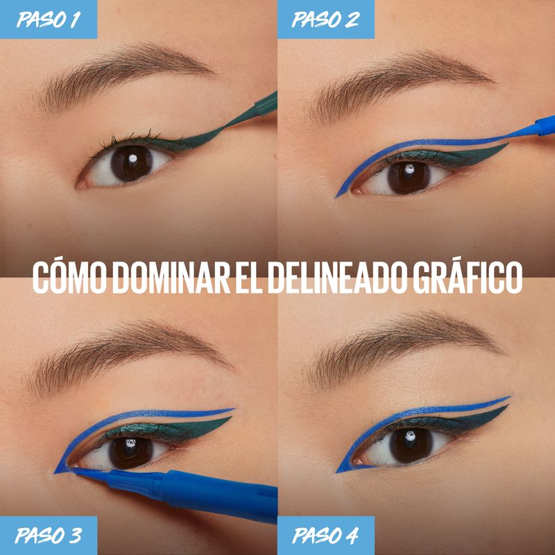 Maybelline New York Hyper Precise Eyeliner Preciso Larga Duración Waterproof Negro Mate