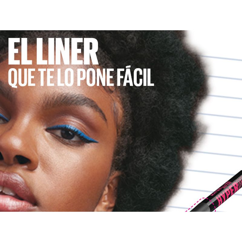 Maybelline New York Hyper Precise Eyeliner Preciso Larga Duración Waterproof Negro Mate