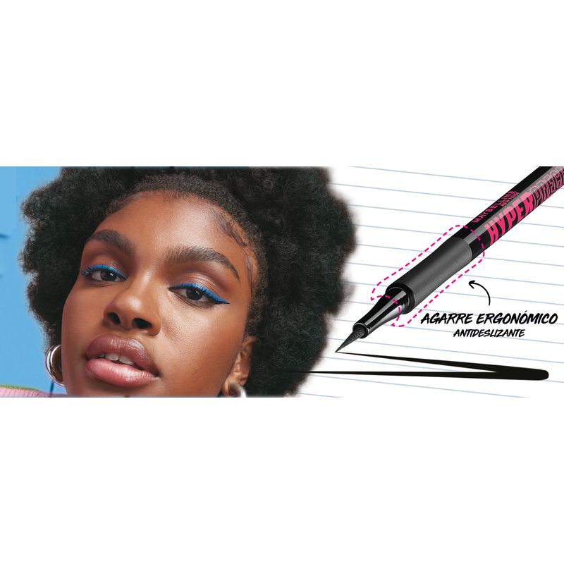 Maybelline New York Hyper Precise Eyeliner Preciso Larga Duración Waterproof Negro Mate