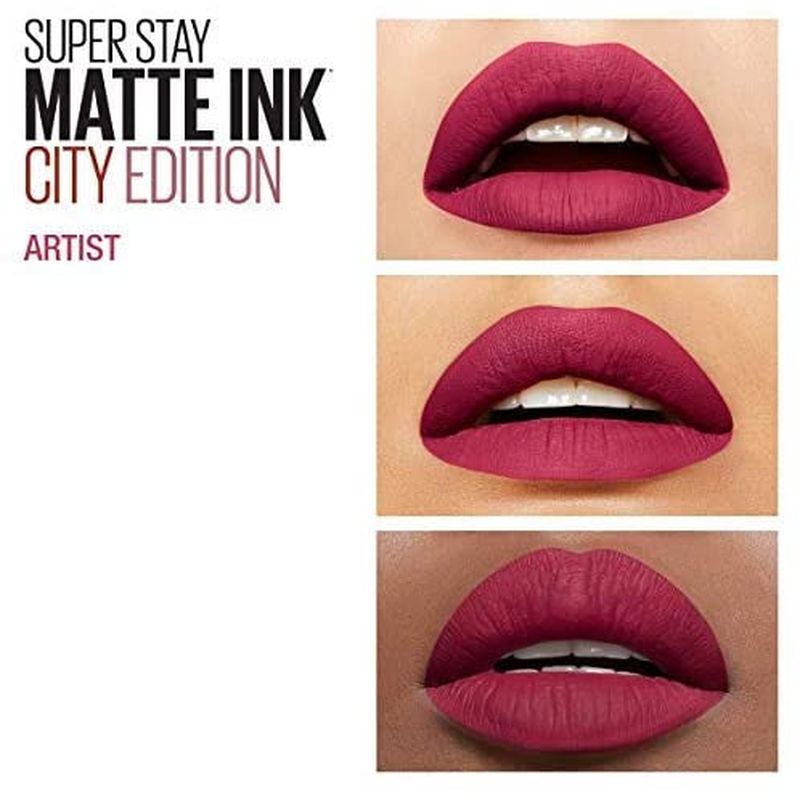 Maybelline New York Pintalabios Mate Larga Duración Superstay Matte Ink Tono 120 Artist Color Rosa