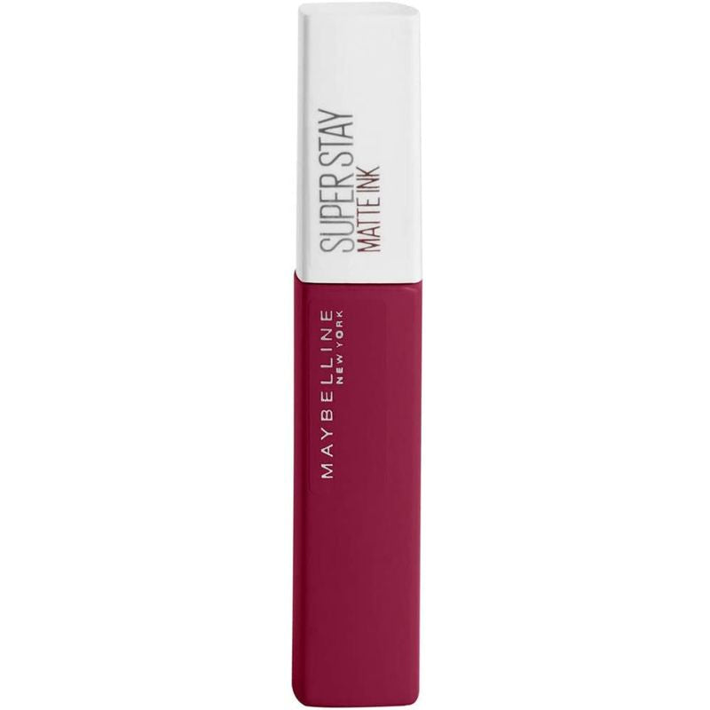 Maybelline New York Superstay Matte Ink Pintalabios Mate Larga Duración Tono 115 Founder Color Vino