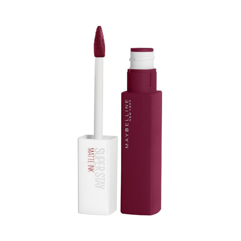 Maybelline New York Superstay Matte Ink Pintalabios Mate Larga Duración Tono 115 Founder Color Vino