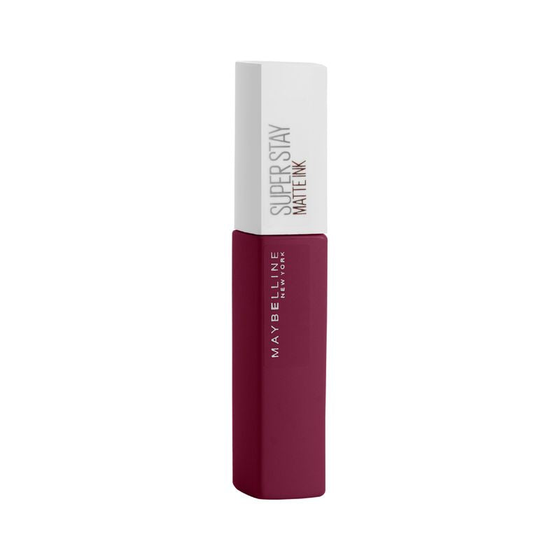 Maybelline New York Superstay Matte Ink Pintalabios Mate Larga Duración Tono 115 Founder Color Vino