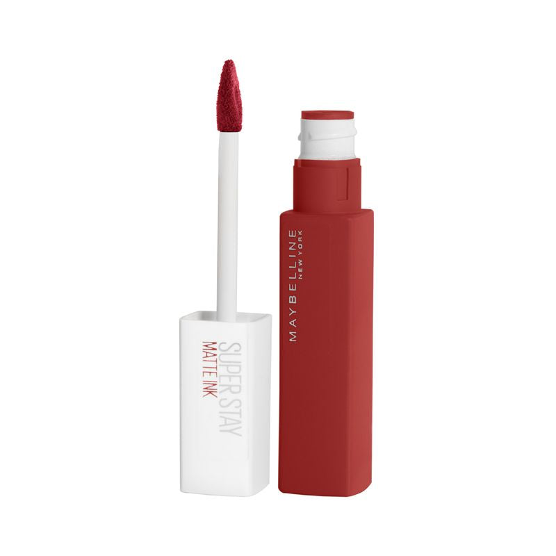 Maybelline New York Pintalabios Mate Larga Duración Superstay Matte Ink City Edition Tono 118 Dancer Color Rojo