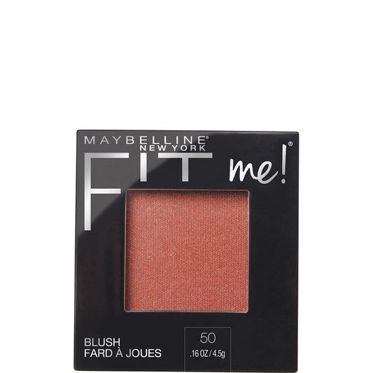 Maybelline New York Colorete En Polvo Mate Fit Me Blush Tono 50 Wine Para Todo Tipo De Pieles. - 5Gr