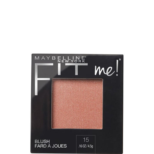 Maybelline New York Colorete En Polvo Mate Fit Me Blush Tono 15 Nude Para Todo Tipo De Pieles. - 5Gr