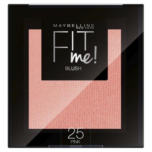 Maybelline New York Colorete En Polvo Mate Fit Me Blush Tono 25 Pink Para Todo Tipo De Pieles. - 5Gr