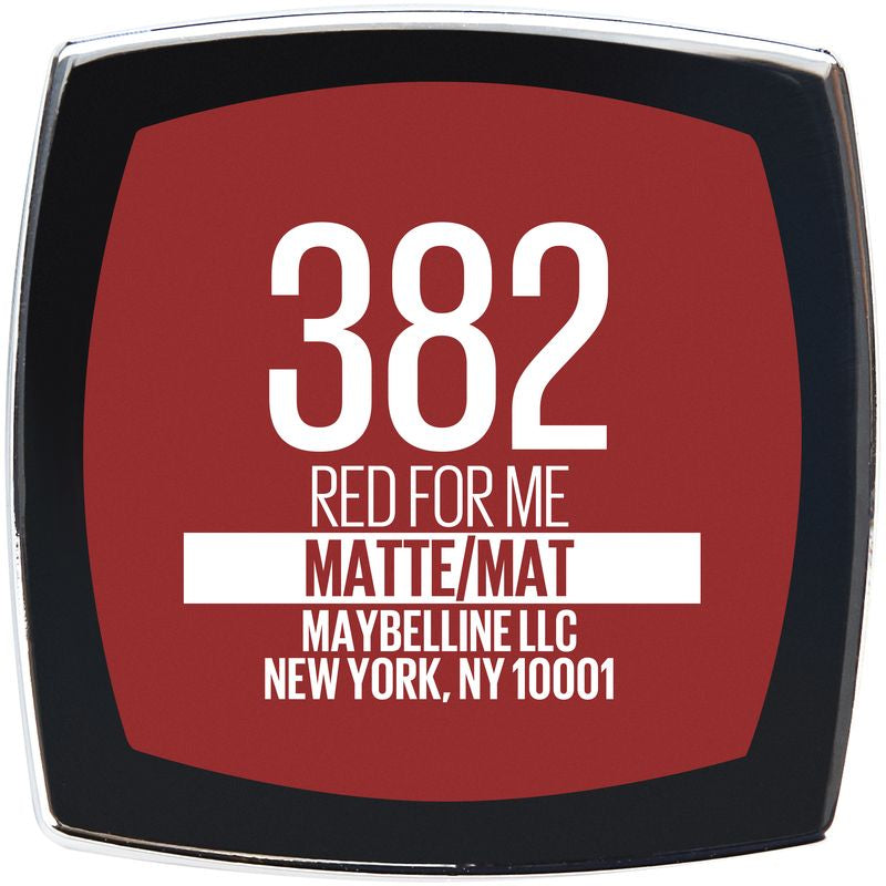 Maybelline New York Pintalabios Color Sensational Made For All 382 Red For Me Color Rojo Mate