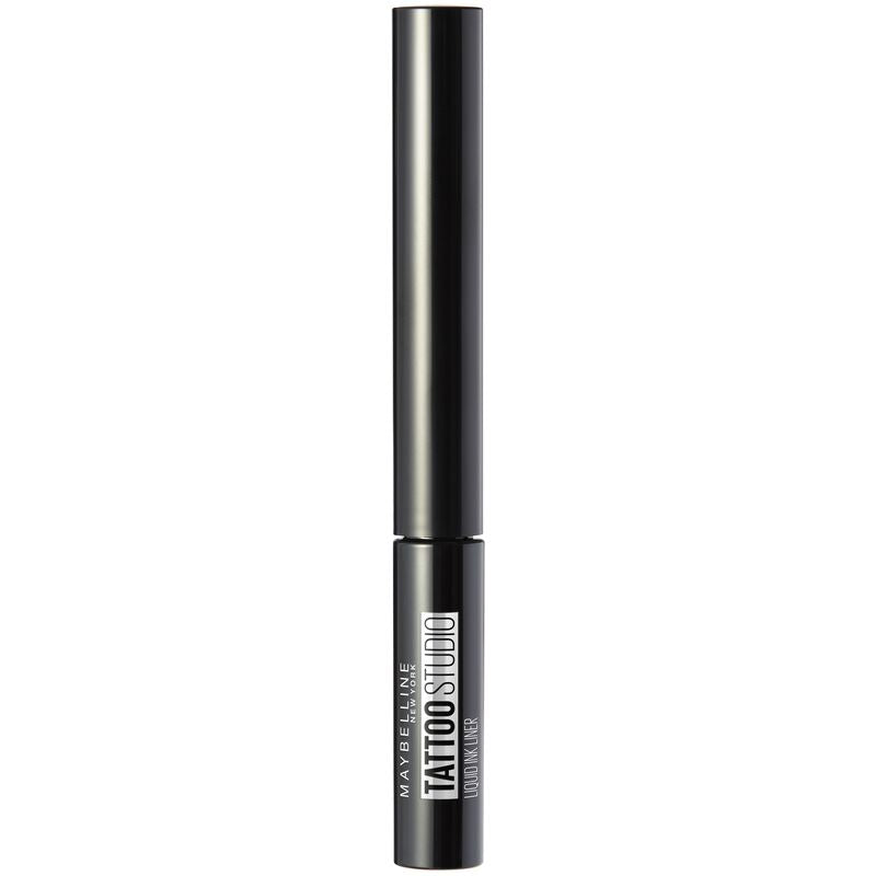 Maybelline New York Tattoo Liner Eyeliner Semipermanente Con Pincel Tono 710 Inked Black, Negro