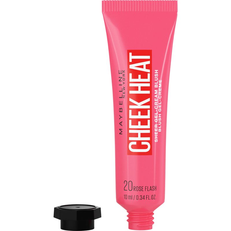 Maybelline New York Cheek Heat All-In-1 Blush Colorete En Crema 20 Rose Flash