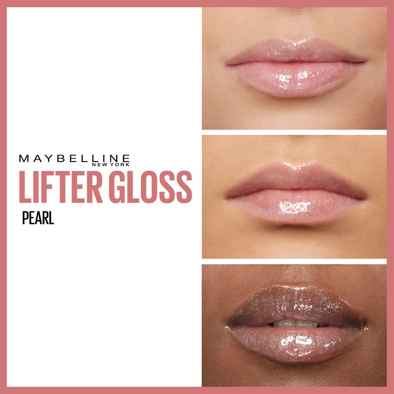 Maybelline New York Lifter Gloss Brillo De Labios Tono 01 Pearl . Hidratación Intensa Y Labios Rellenos.