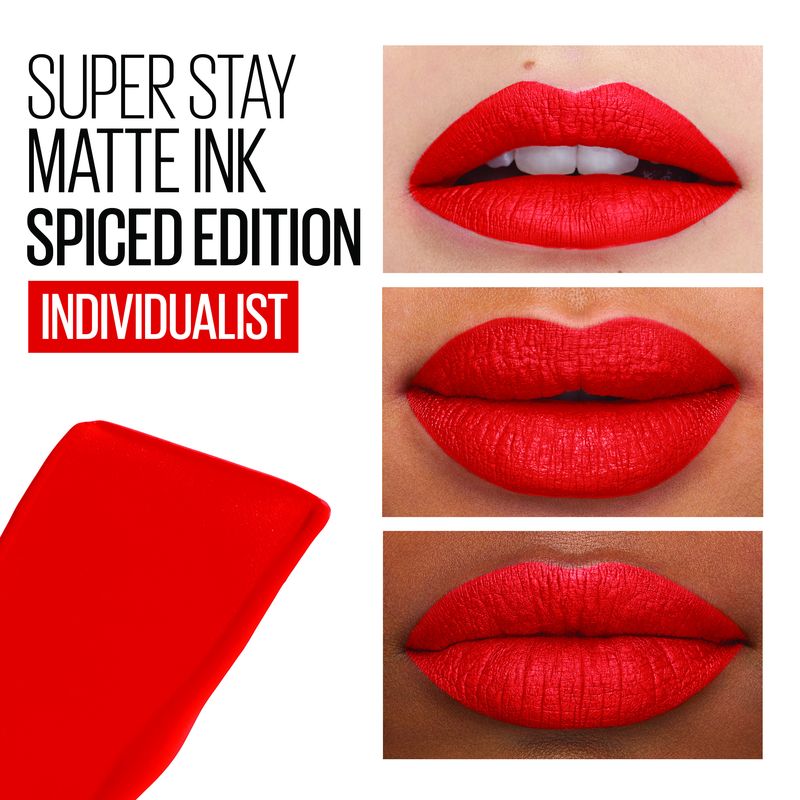 Maybelline New York Superstay Matte Ink, Pintalabios Líquido Tono 320 Individualist