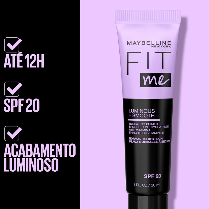 Maybelline New York Fit Me Primer Hidratante Para Piel Normal A Seca.