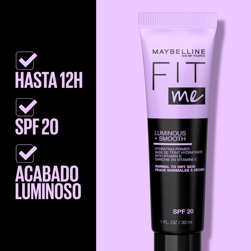 Maybelline New York Fit Me Primer Hidratante Para Piel Normal A Seca.