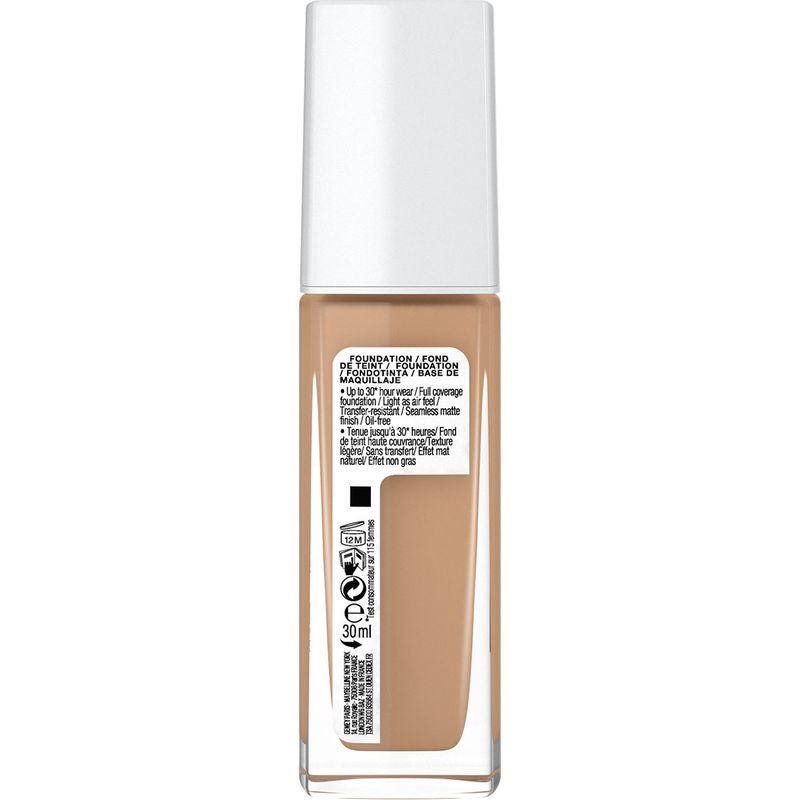 Maybelline New York Superstay Activewear 30H Base De Maquillaje De Larga Duración Y Alta Cobertura. Tono 10 Ivory.