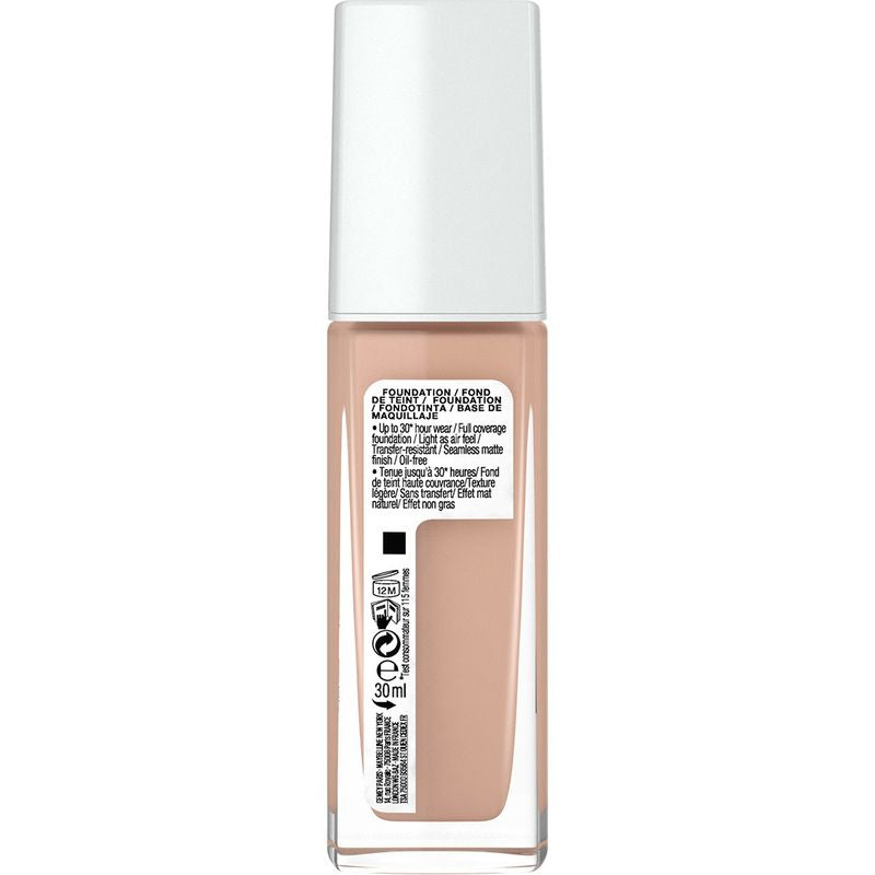 Maybelline New York Superstay Active Wear Base De Maquillaje Que Lo Da Todo 30H. Tono 20 Cameo.