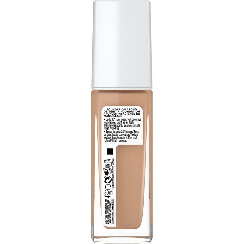 Maybelline New York Superstay Activewear 30H Base De Maquillaje De Larga Duración Y Alta Cobertura. Tono 21 Nude Beige.