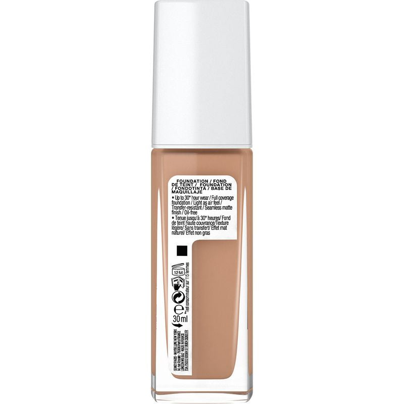 Maybelline New York Superstay Activewear 30H Base De Maquillaje De Larga Duración Y Alta Cobertura. Tono 40 Fawn.