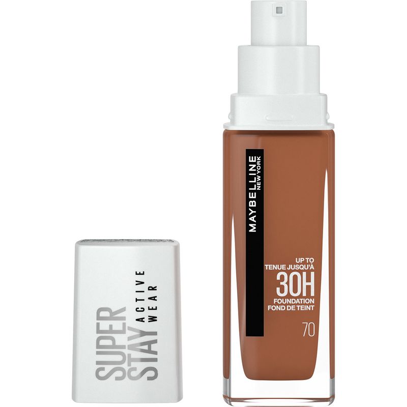 Maybelline New York Superstay Active Wear Base De Maquillaje Que Lo Da Todo 30H. Tono 70 Cocoa