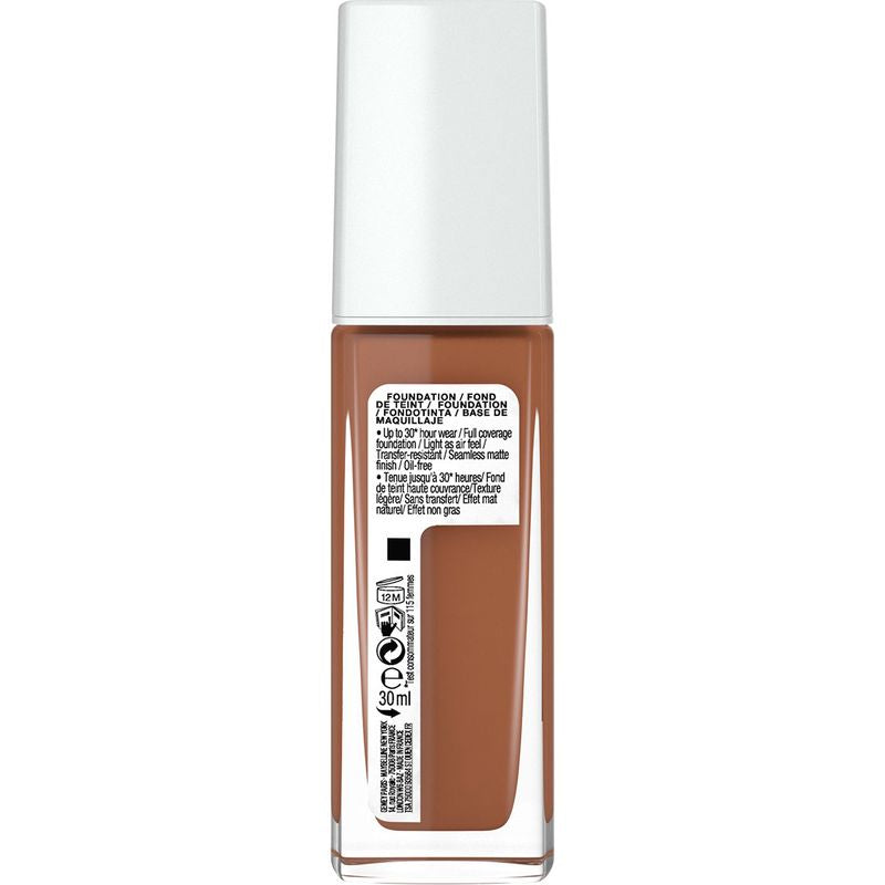 Maybelline New York Superstay Active Wear Base De Maquillaje Que Lo Da Todo 30H. Tono 70 Cocoa