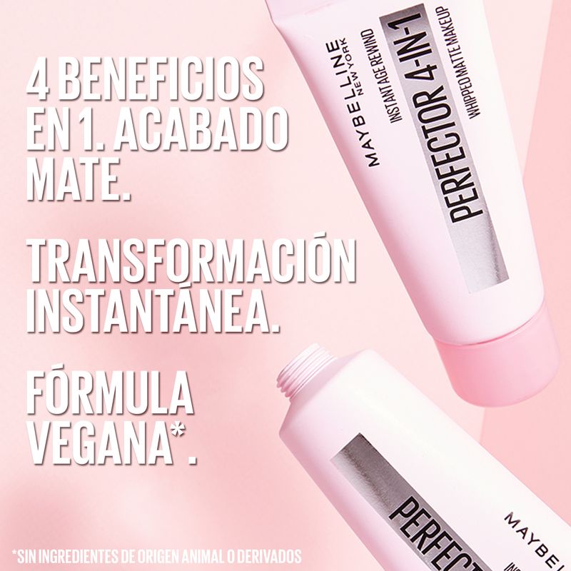 Maybelline New York Maquillaje Perfeccionador Instant Perfector 4-En-1, Los Beneficios De 4 Productos En Solo 1 Pasada.