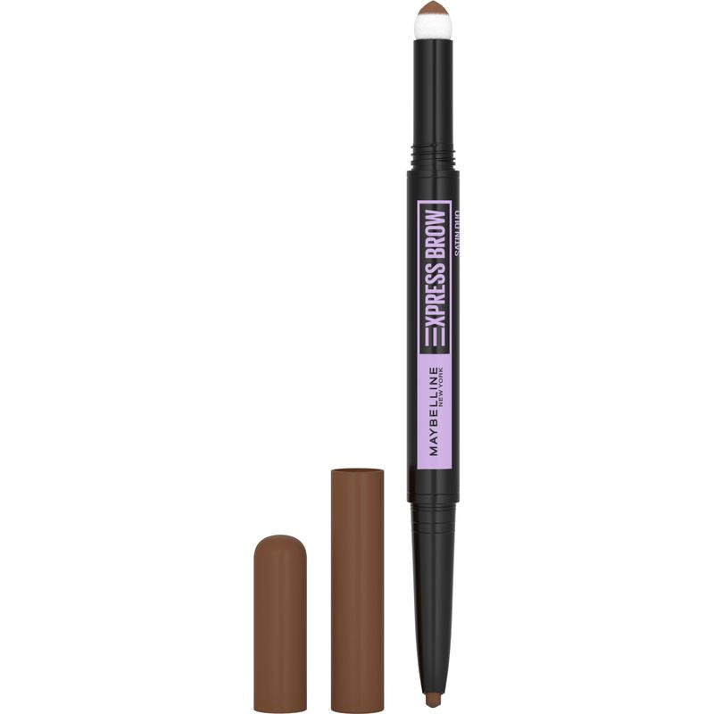 Maybelline New York El Lápiz De Cejas Automático Express Brow Satin Duo 02 Med Brown