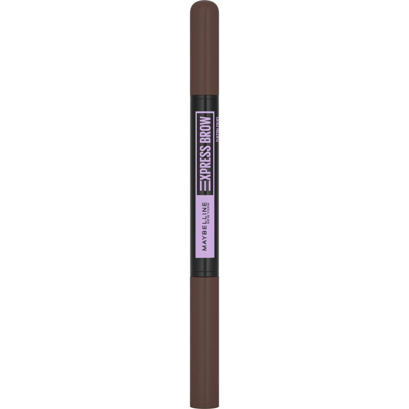 Maybelline New York El Lápiz De Cejas Automático Express Brow Satin Duo 04 Dark Brown