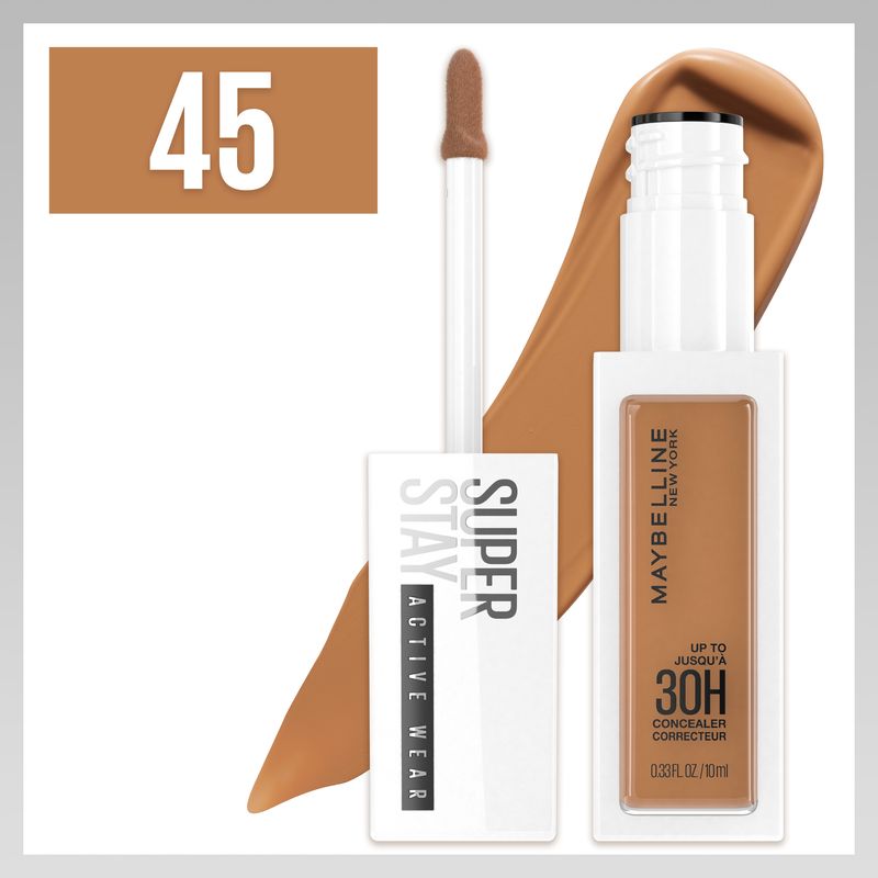 Maybelline New York Superstay Active Wear Corrector, Tono 45 Tan