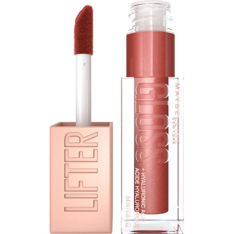 Maybelline New York Brillo De Labios Lifter Gloss Bronzed, Hidratación Intensa, Labios Rellenos. Tono 16 Rust