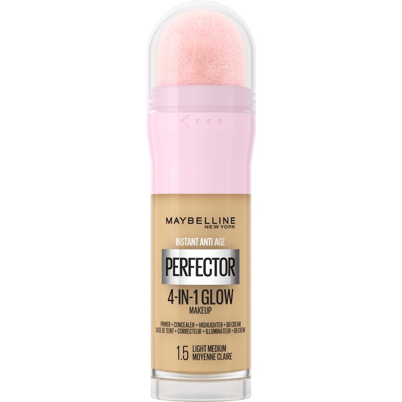 Maybelline New York Instant Perfector Glow Corrector Iluminador 4 En 1. Tono 1.5 Light Medium