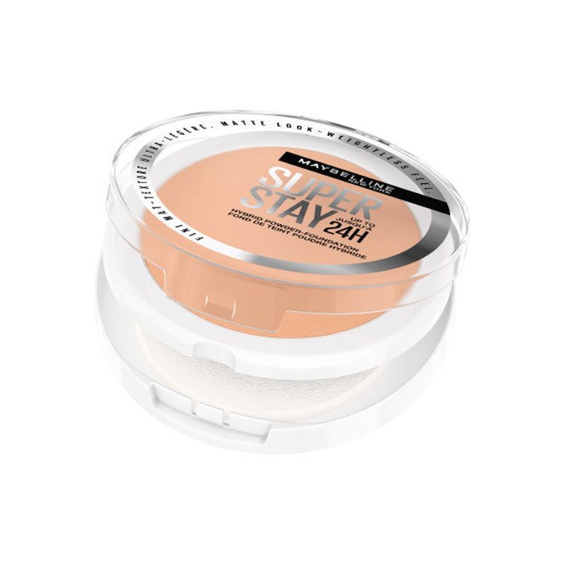 Maybelline New York Superstay Híbrido 24H Base De Maquillaje En Polvo, Súper Cobertura, Súper Ligera, Hasta 24H, Tono 03