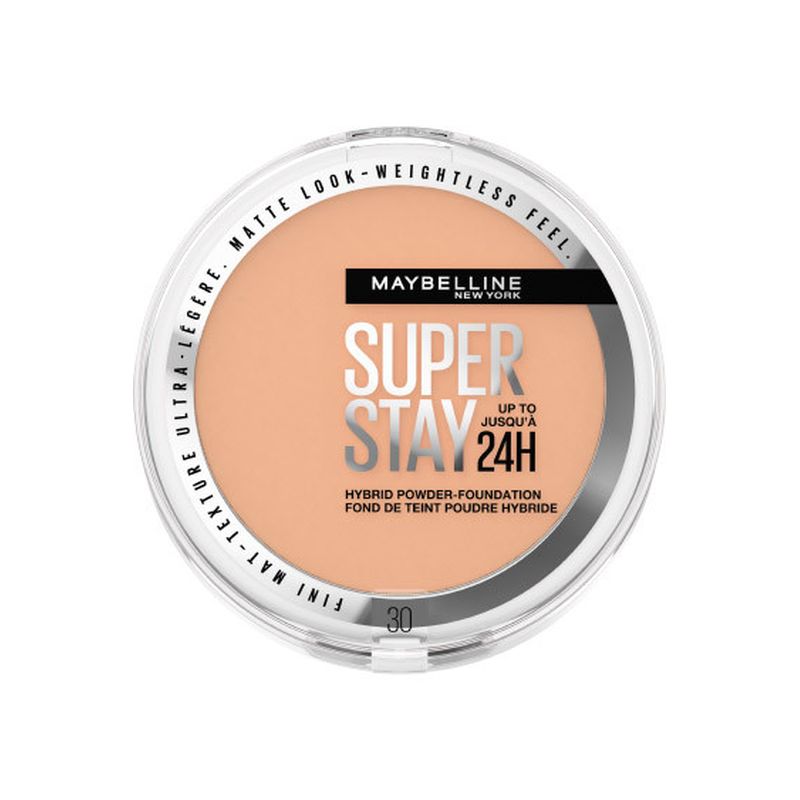 Maybelline New York Superstay Híbrido 24H Base De Maquillaje En Polvo, Súper Cobertura, Súper Ligera, Hasta 24H, Tono 03