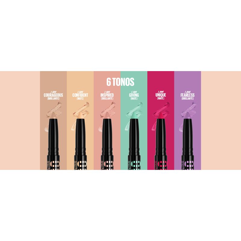 Maybelline New York Color Tattoo Stix, Sombra De Ojos + Liner En Formato Stick.Tono I Am Confident.