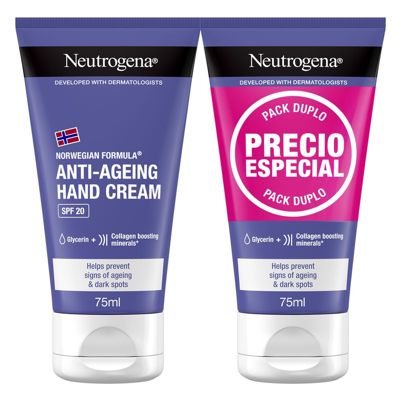 Neutrogena Crema De Manos Antiedad, 2 x 50 Ml