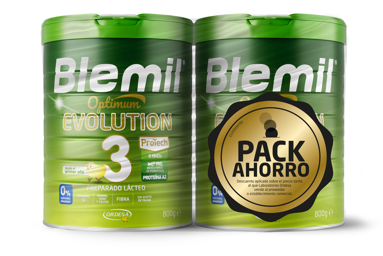 Blemil Bipack Optimum Evolution 3 Leche de Crecimiento, 2X800 gr