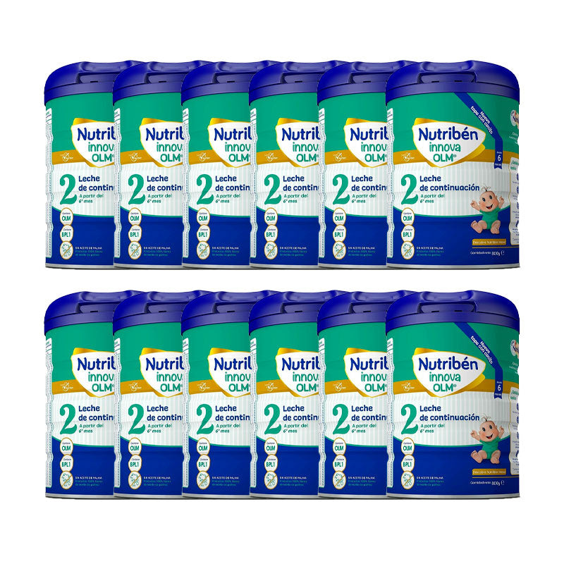 Pack 12 X Nutriben Leche Innova 2, 800 gr