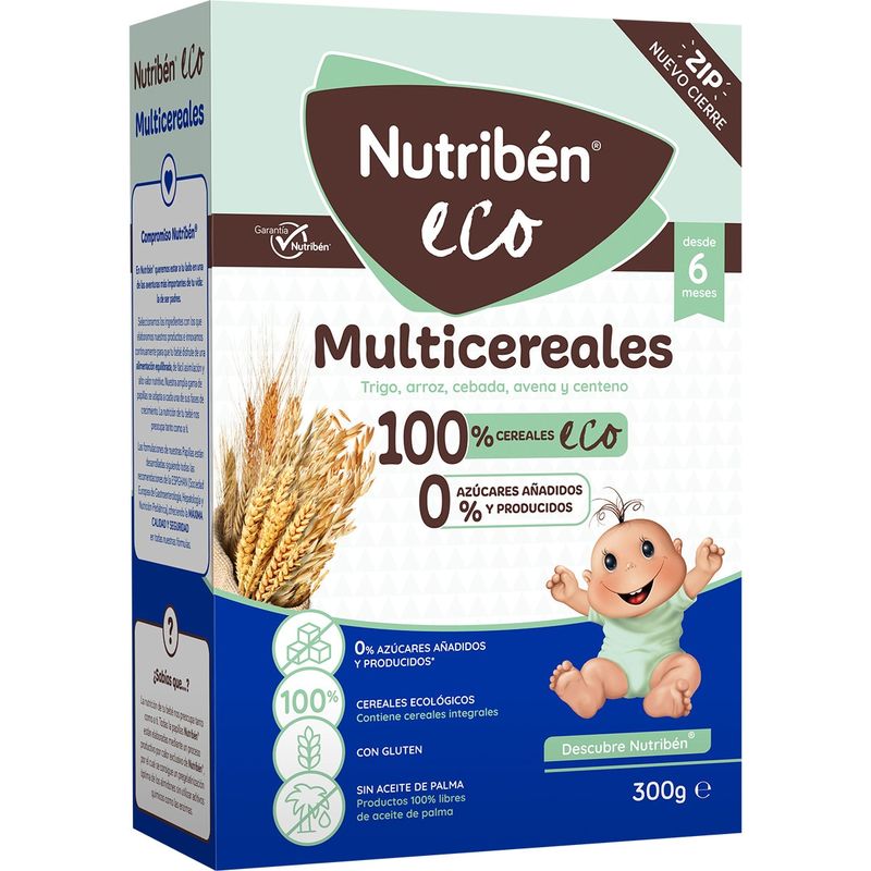 Nutriben Papilla Eco Multicereales, 300 gr