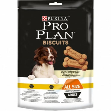 Purina Pro Plan Canine Adult Biscuits Light Caja 4X400Gr, snack para perros