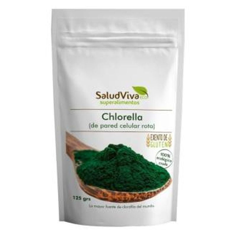 Salud Viva Chlorella 125Gr. Eco Sg S/A Vegan 