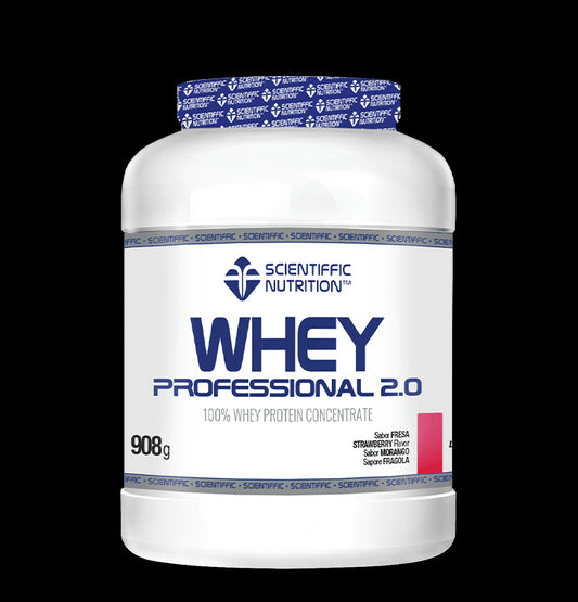 Scientiffic Nutrition Whey Professional 2.0 Fresa, 908 g