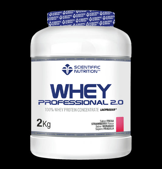 Scientiffic Nutrition Whey Professional 2.0 Fresa, 2 kg