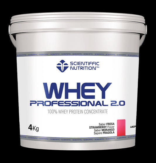 Scientiffic Nutrition Whey Professional 2.0 Fresa, 4 kg