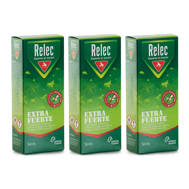 Relec Triplo  Extra Fuerte Spray  3 x 75 ml