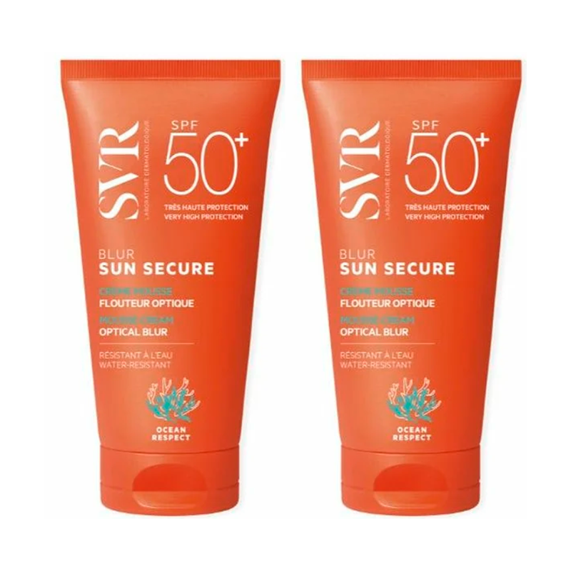 Svr Duplo Sun Secure Blur Spf50+ Sin Perfume  , 2 X 50 Ml