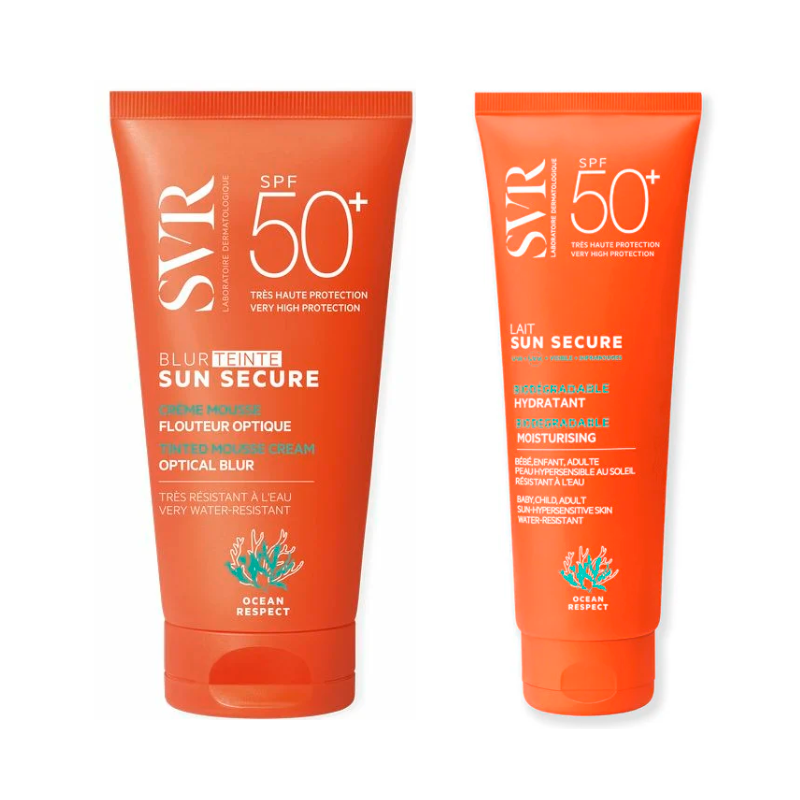 Svr Pack  Sun Secure Blur Color Teinte Spf50+ 50 Ml + Sun Secure Lait Biodegradable Spf 50+ 250 Ml