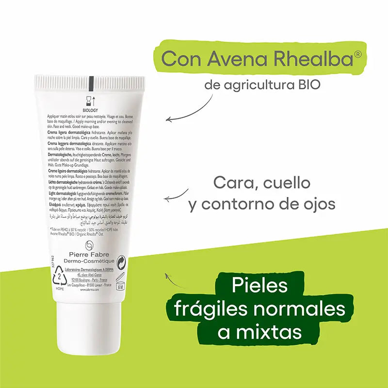 A-Derma Biology Ligera Dermatológica Hidratante 40 ml