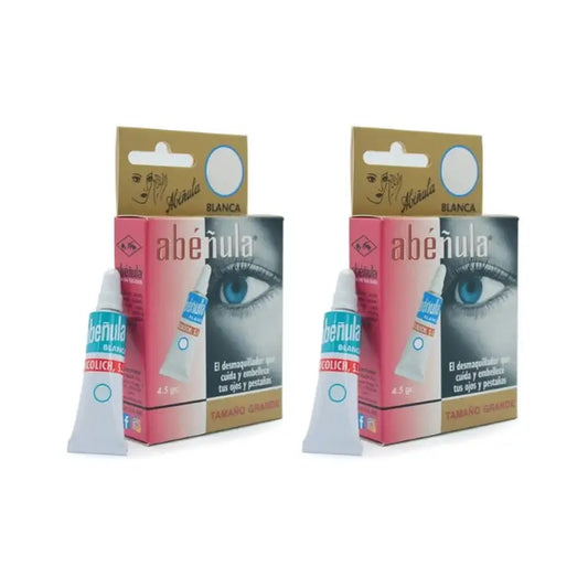 Abéñula Maquillaje Para Ojos Grande Color Blanco, Pack 2 x  4,5 gr