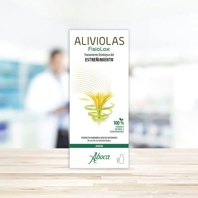 Aboca Aliviolas Fisiolax Jarabe Estreñimiento, Regula Transito Intestinal, Acción Fisiológica, 180 g