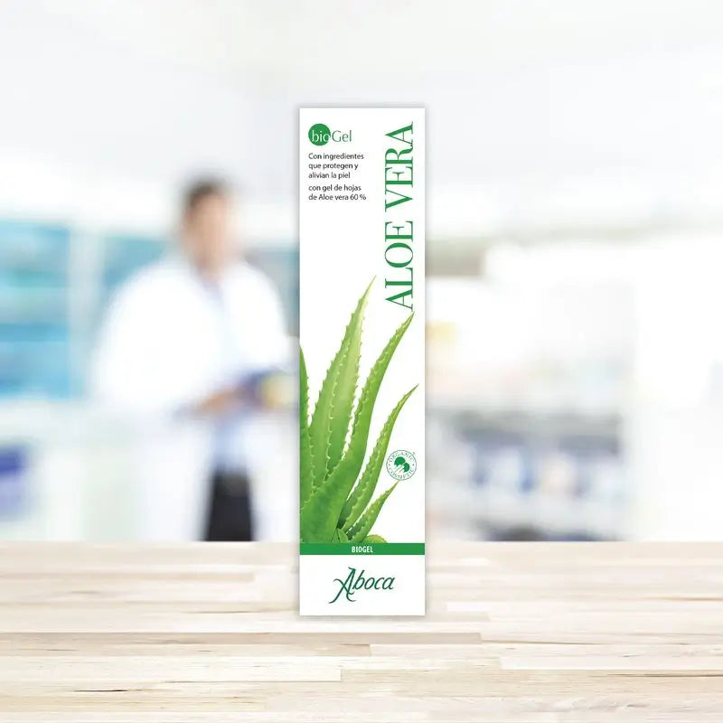 Aboca Aloe Vera Biogel Todo Tipo De Piel, Acción Reparadora, Alivio Y Protectora, Cosmético Biológico, 100 ml